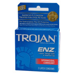 Trojan ENZ Condom with Spermicidal Lubricant