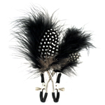 Shades of Grey Feather Nipple Clamps
