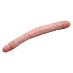 16" King Cock Tapered Double Dildo - Flesh