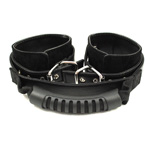 Ouch! Adjustable Leather Handcuffs