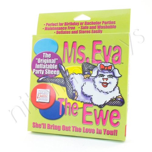 Ms. Eva The Ewe Inflatable Party Sheep - Click Image to Close
