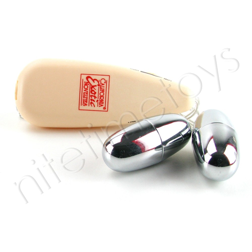 Pocket Exotics Vibrating Double Silver Bullets - Click Image to Close