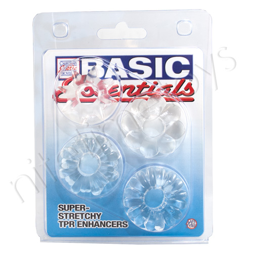 Basic Essentials Super-Stretchy TPR Rings - Click Image to Close