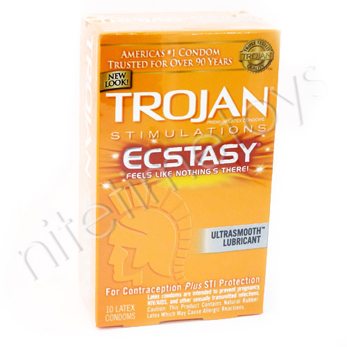 Trojan Stimulations Ecstasy Condom - Click Image to Close