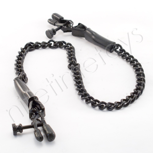 Fetish Fantasy Nipple Chain Clamps - Click Image to Close