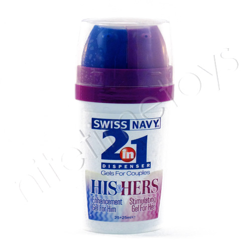 Swiss Navy 2 in 1 His & Hers Sensation Gel - Click Image to Close