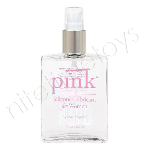 Pink Glass Bottle Lubricant - Click Image to Close