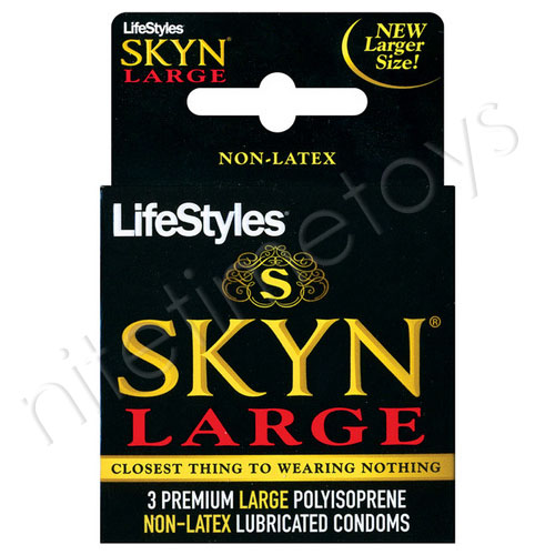 Lifestyles Large Skyn Non-Latex Condoms - Click Image to Close