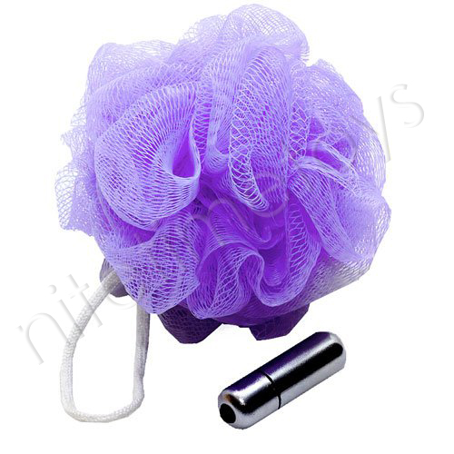 Sex in the Shower Vibrating Mesh Sponge - Click Image to Close