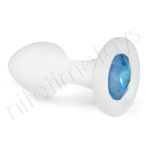 Crystal Delights Ultra Blue Butt Plug - Click Image to Close