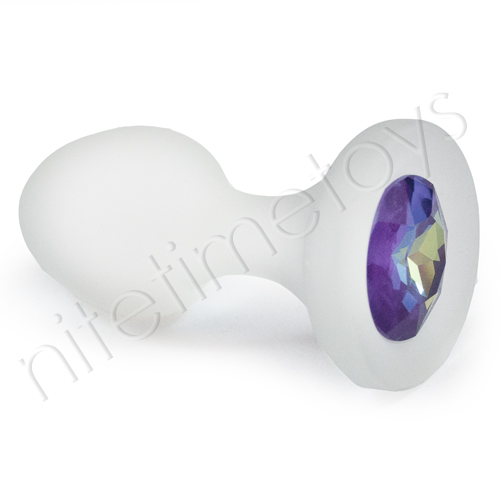 Crystal Delights Ultra Purple Butt Plug - Click Image to Close