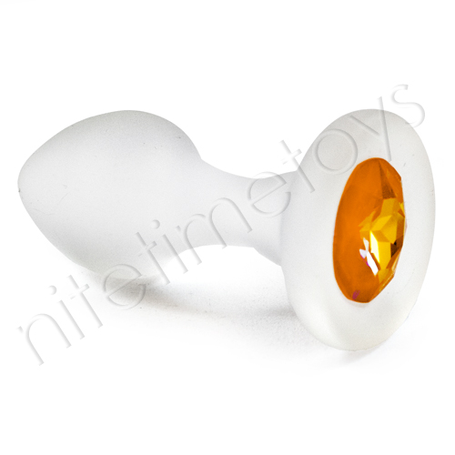 Crystal Delights Ultra Orange Butt Plug - Click Image to Close