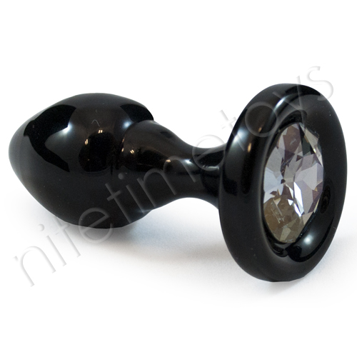 Crystal Delights Black Butt Plug - Click Image to Close