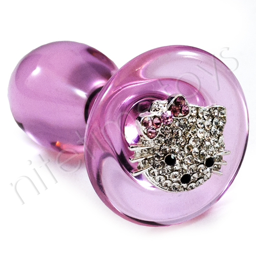 Crystal Delights Kitty Medallion Butt Plug - Click Image to Close