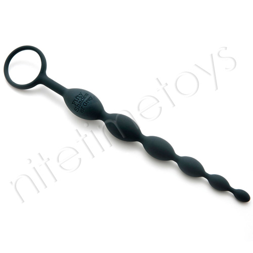 Official Fifty Shades of Grey Pleasure Intensified Anal Beads - Click Image to Close