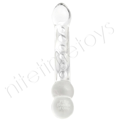 Official Fifty Shades of Grey Drive Me Crazy Glass Massage Wand - Click Image to Close