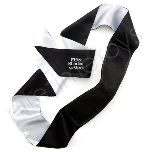 Official Fifty Shades of Grey All Mine Deluxe Blackout Blindfold - Click Image to Close