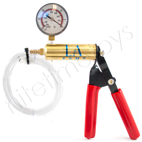 L.A. Pump Deluxe Hand Pump with Gauge - Click Image to Close