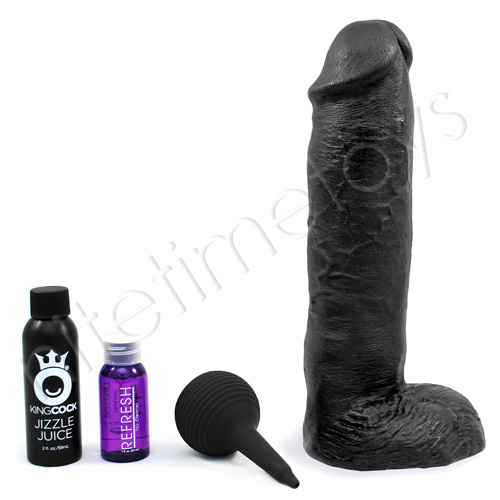 11" King Cock Squirting - Black - Click Image to Close