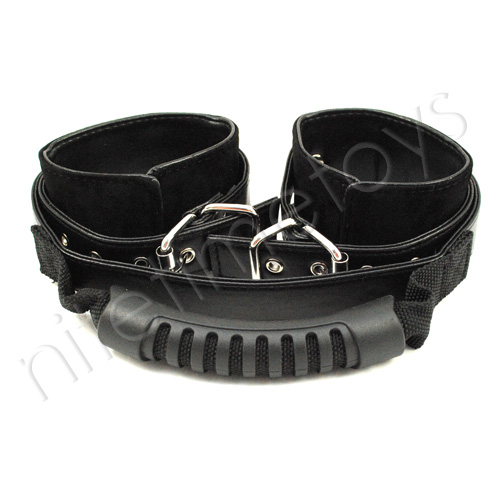 Ouch! Adjustable Leather Handcuffs - Click Image to Close