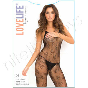LOVELIFE Floral Lace Bodystocking